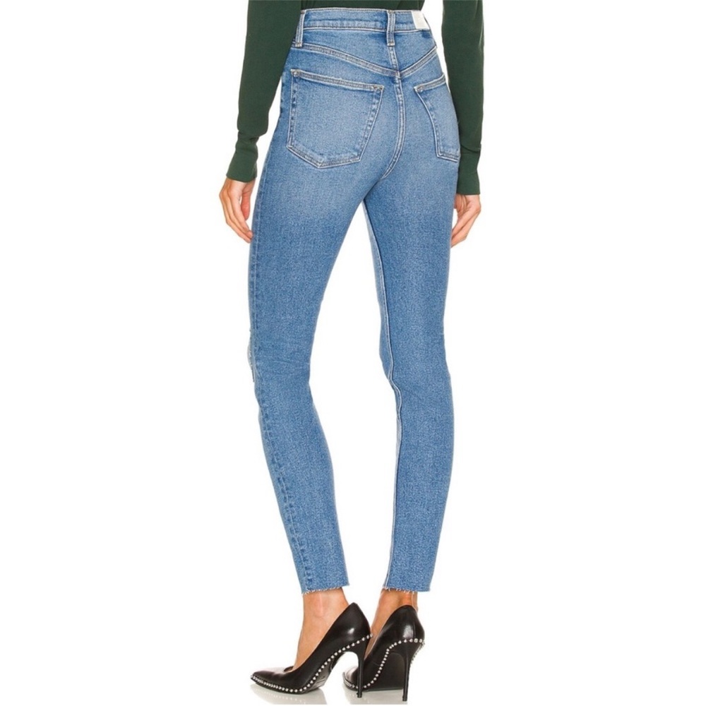 Re/Done Originals 90s Ultra High Rise Skinny Jean in Broken Through Size 24 - Picture 7 of 15